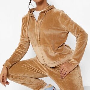 Vintage Bebe cotton velour track set